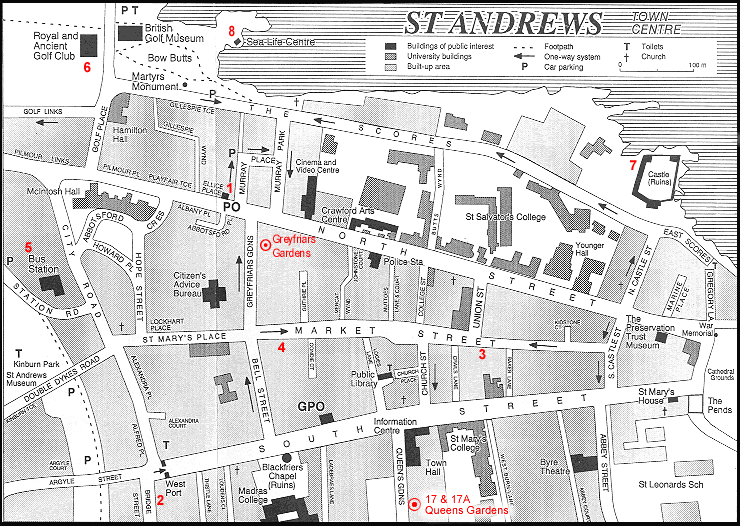 20th century plan of St Andrews