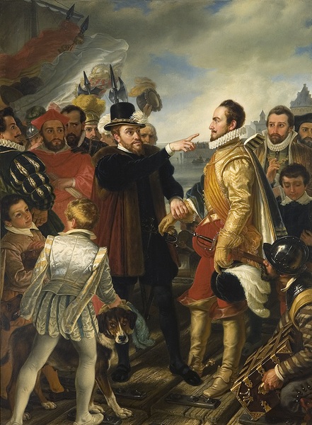 Cornelis Kruseman - Philip II and William of Orange (1832)